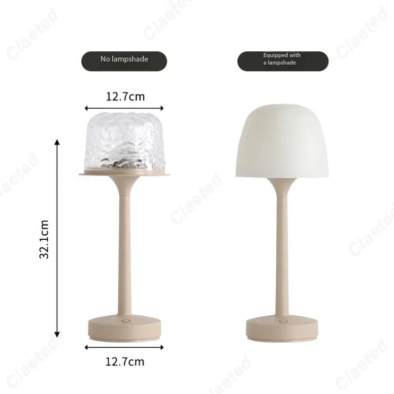 Lampe de Bureau LED Ambiance Onde d'Eau Lumière Romantique Projection Veilleuse Cadeau